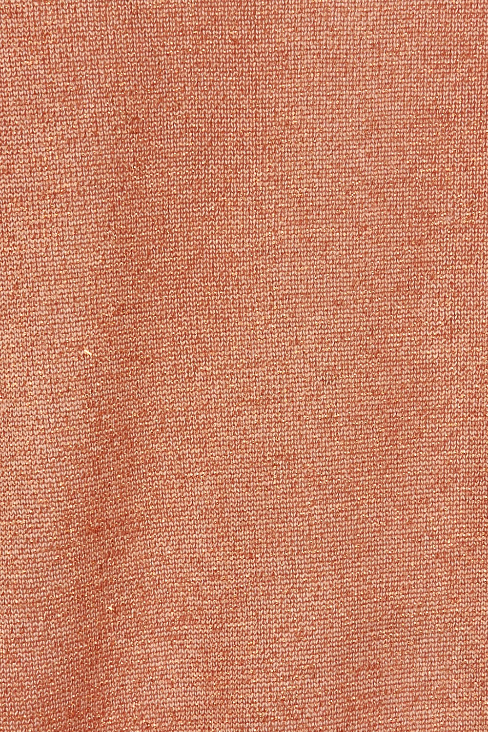 Product shot of the Alma Metallic Knit in colour Clay, detail