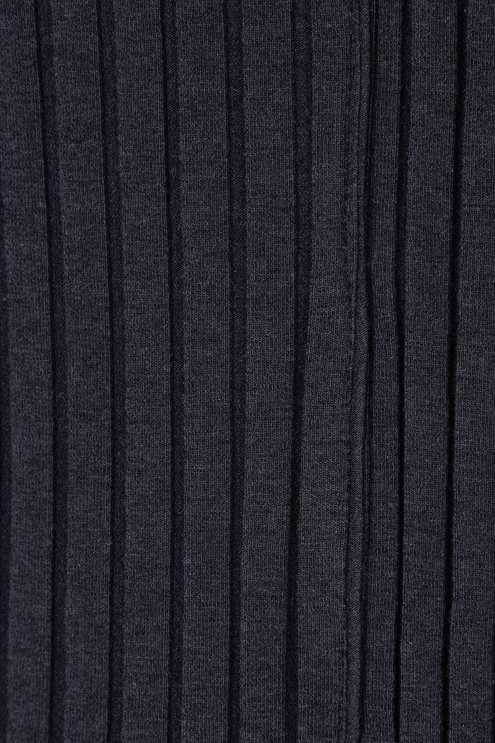 Product shot of the Pippa Rib Dress in colour Navy (Blue), detail