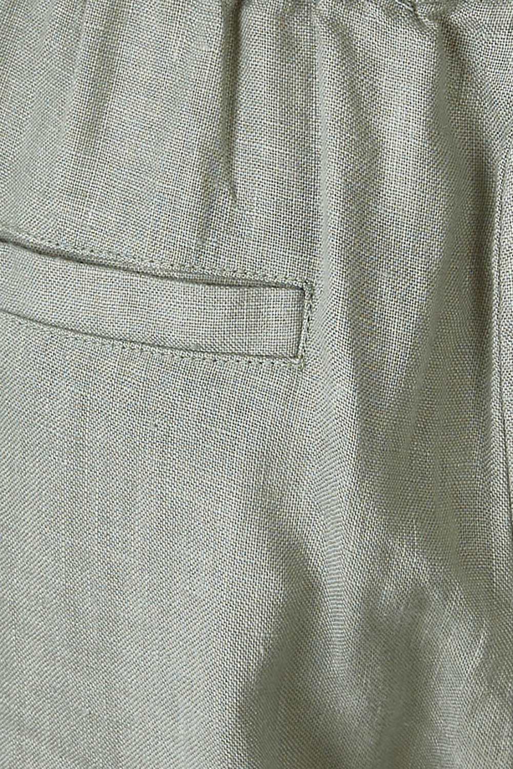 Product shot of the Naples Pant in colour Sage Green (Green), detail