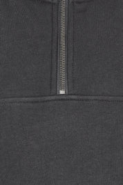 Product shot of the Elements College Zip Crew in colour Coal (Grey), detail