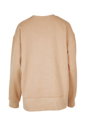 Product shot of the Carnation Crew in colour Sesame, from the back