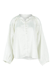 Product shot of the Corsica Blouse in colour Vinwhite (White), from the front