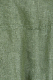 Product shot of the Harlow Dress in colour Khaki (Green), detail
