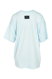 Product shot of the Leisure Captain Cotton Tee in colour Lightblue (Blue), from the back
