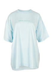 Product shot of the Leisure Captain Cotton Tee in colour Lightblue (Blue), from the front