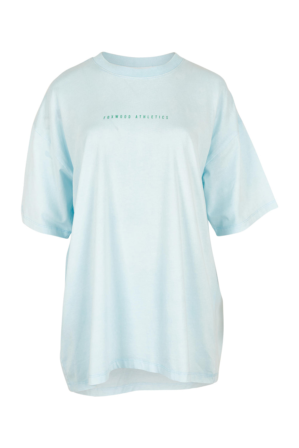 Product shot of the Leisure Captain Cotton Tee in colour Lightblue (Blue), from the front