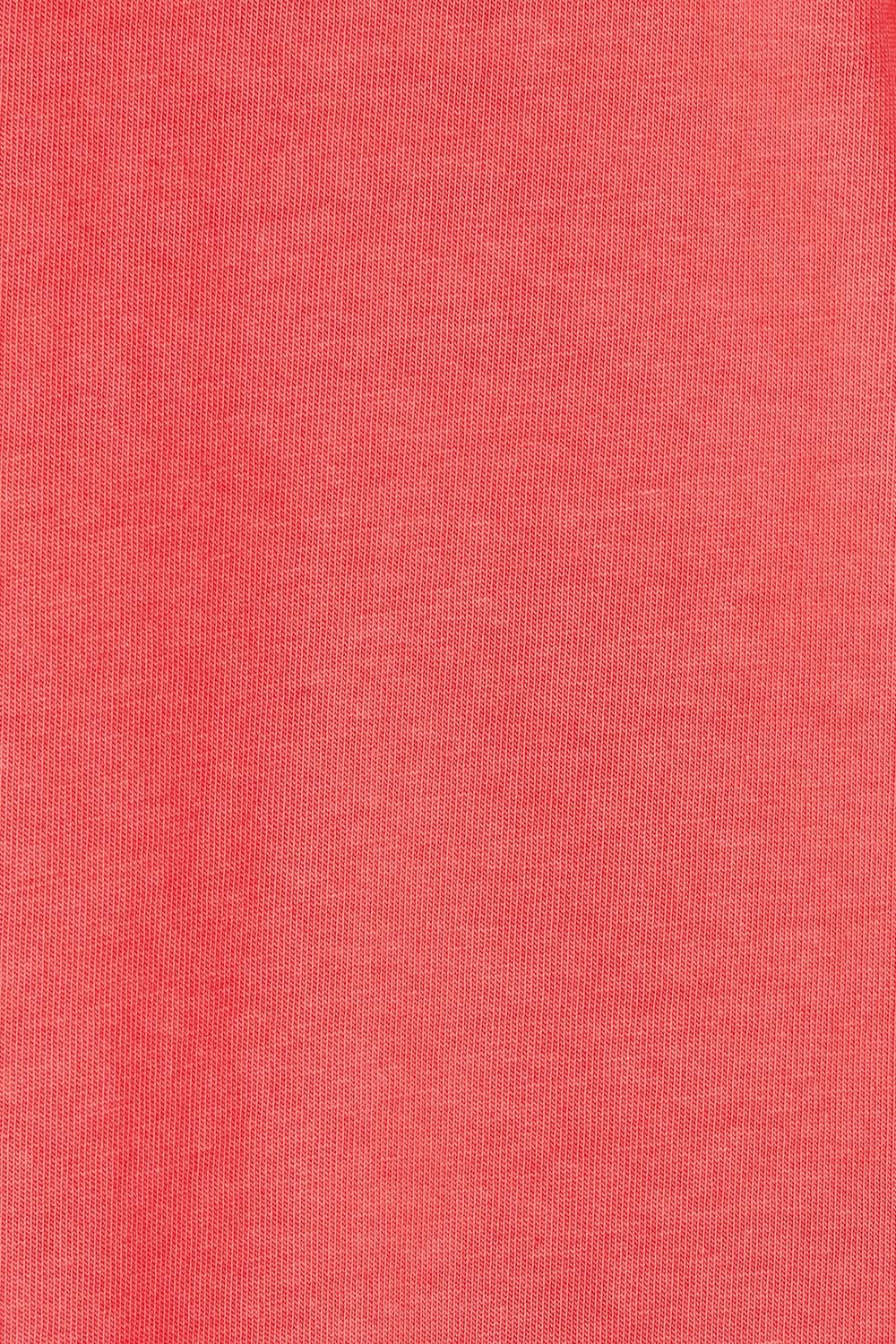 Product shot of the Leisure Captain Cotton Tee in colour Red (Red), detail