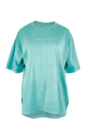Product shot of the Leisure Captain Cotton Tee in colour Sky (Blue), from the front