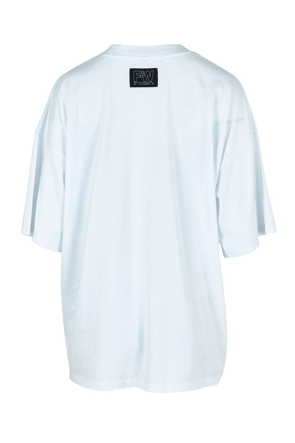 Product shot of the Leisure Captain Cotton Tee in colour White (White), from the back