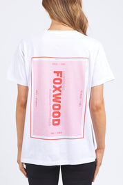 A model wearing the Leisure Overload Cotton Tee in colour White (White), from the back