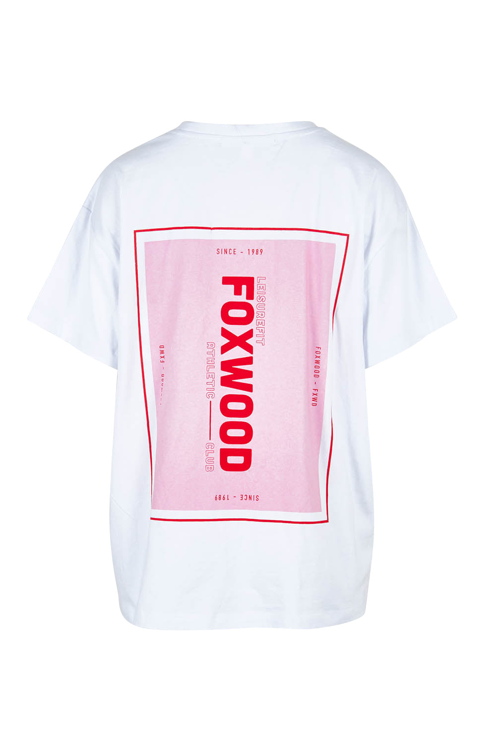 Product shot of the Leisure Overload Cotton Tee in colour White (White), from the back