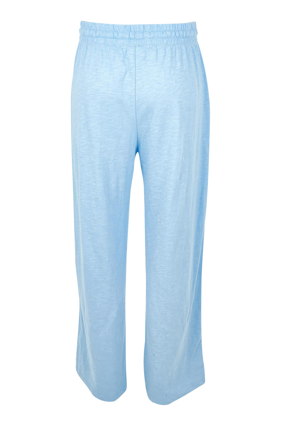 Product shot of the Leisure Power Cotton Pant in colour Blue (Blue), from the back