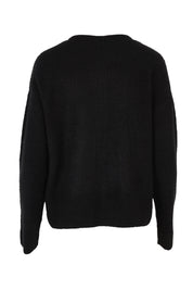 Product shot of the Murphy Knit Cardigan in colour Black (Black), from the back