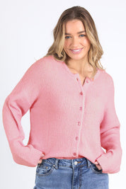 Murphy Knit Cardigan - Seapink