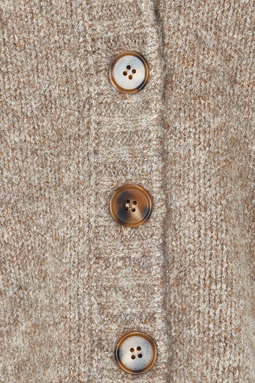 Preloved Jensen Button Cardi - Mushroom