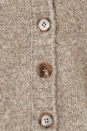 Preloved Jensen Button Cardi - Mushroom