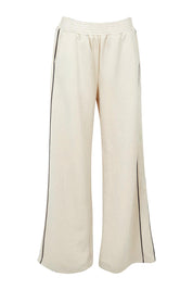 Product shot of the Traveller Pant in colour Bone, from the front