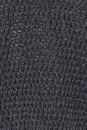 Product shot of the Isla Knit Vest in colour Charcoal (Black), detail