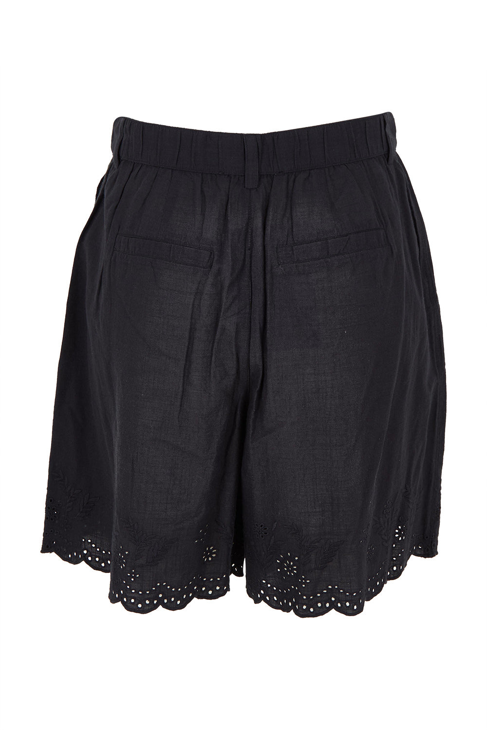 Product shot of the Madeline Short in colour Black (Black), from the back