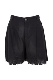 Product shot of the Madeline Short in colour Black (Black), from the front