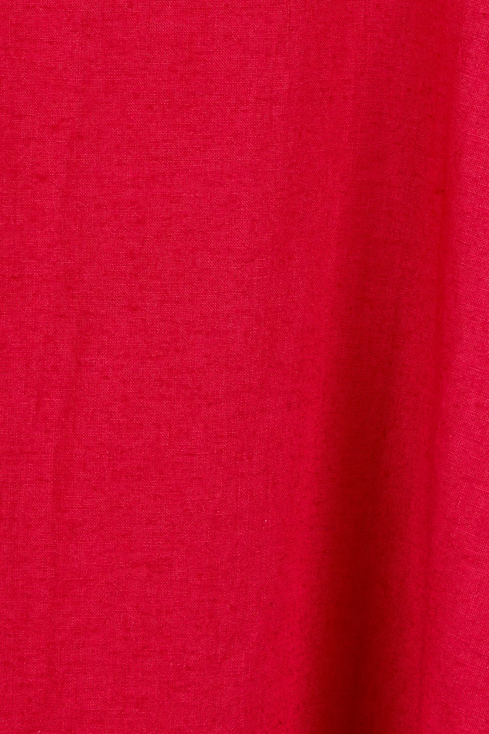 Product shot of the Lourdes Linen Blend Dress in colour Crimson (Red), detail