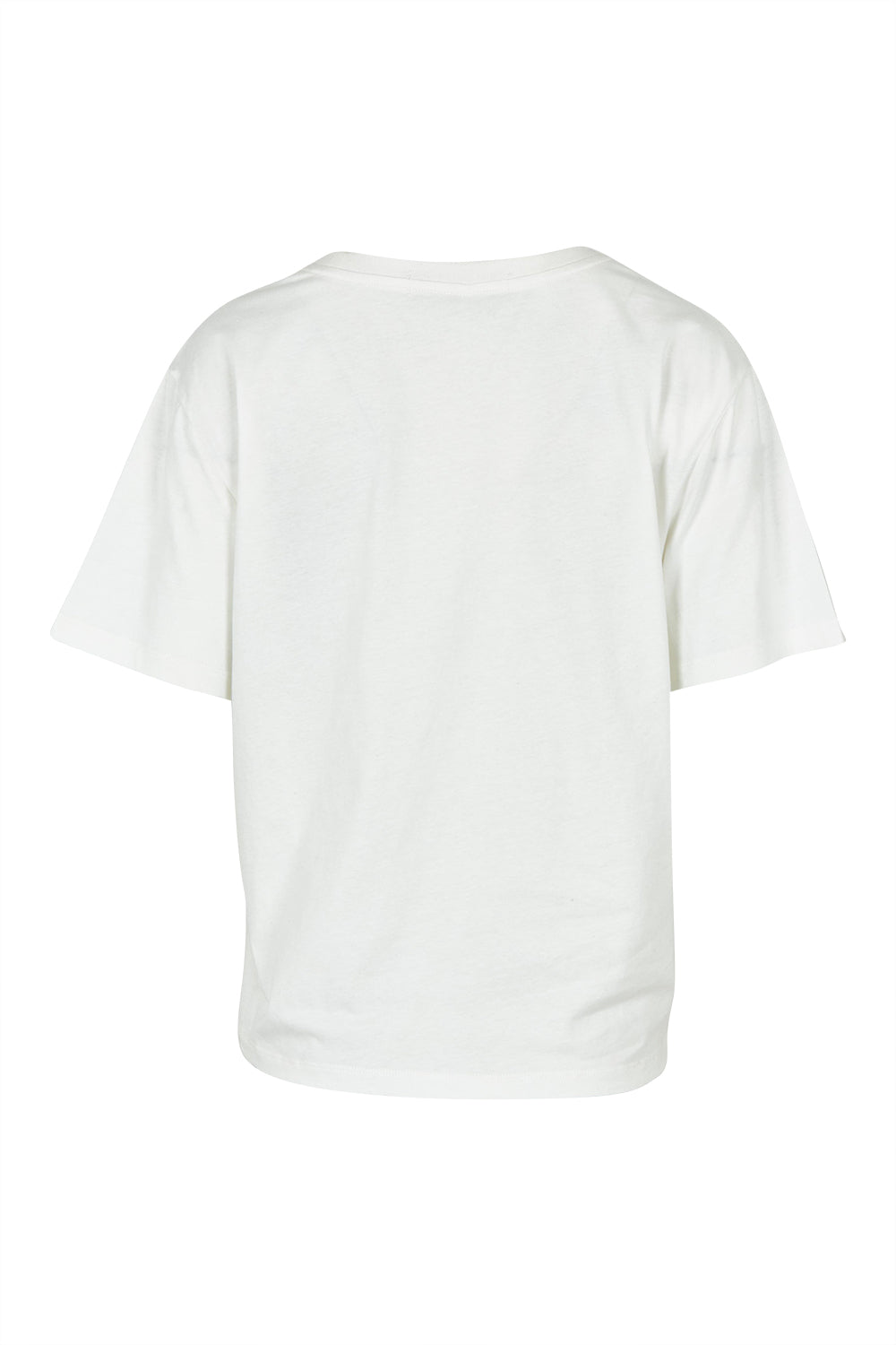 Product shot of the Biarittz Cotton Tee in colour Vinwhite (White), from the back