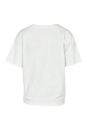 Product shot of the Biarittz Cotton Tee in colour Vinwhite (White), from the back