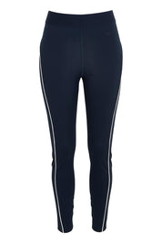 Product shot of the Elements Piping Leggings in colour Navy (Blue), from the front