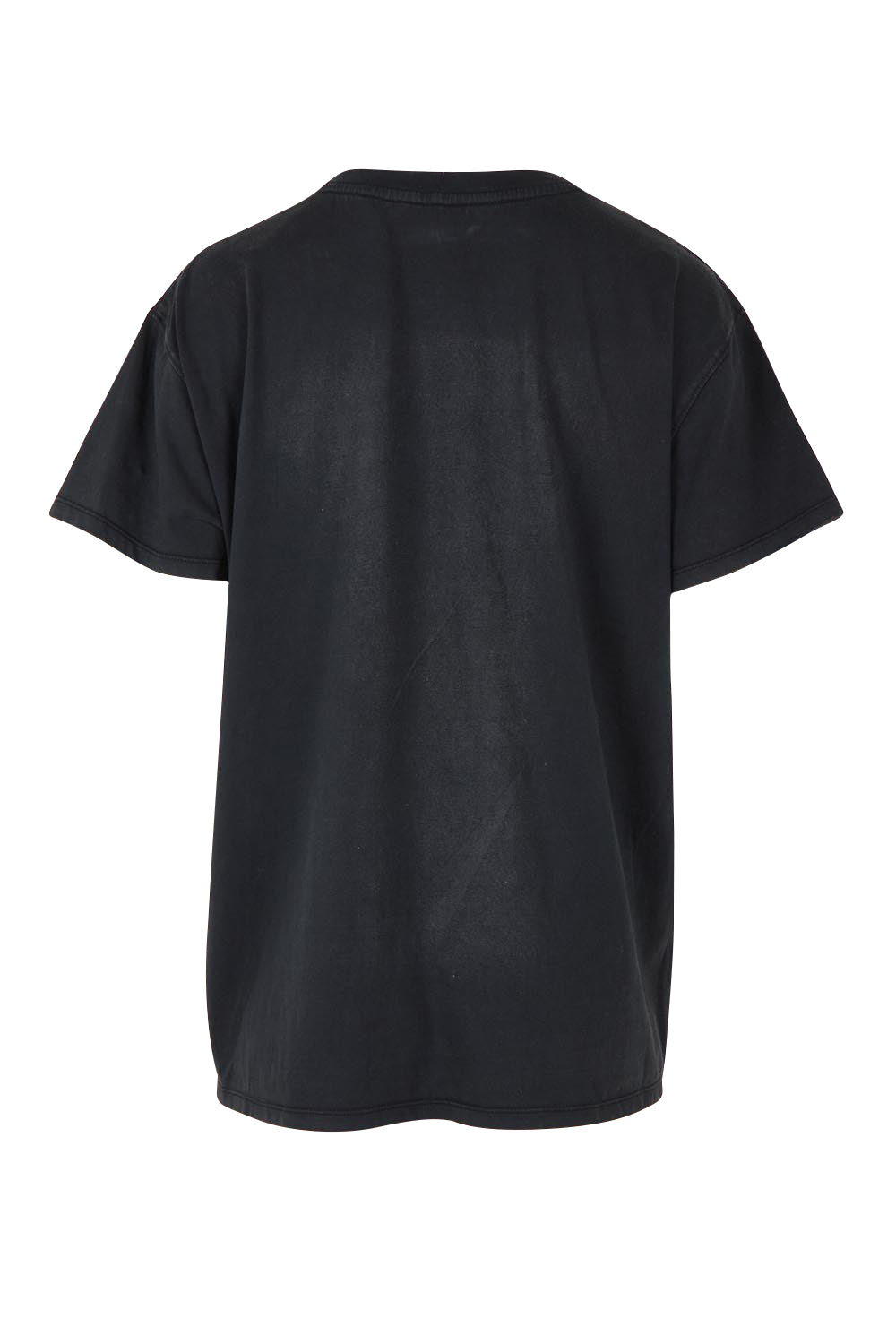 Product shot of the Rodeo Cotton Tee in colour Washedblk (Black), from the back