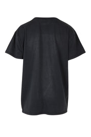 Product shot of the Rodeo Cotton Tee in colour Washedblk (Black), from the back