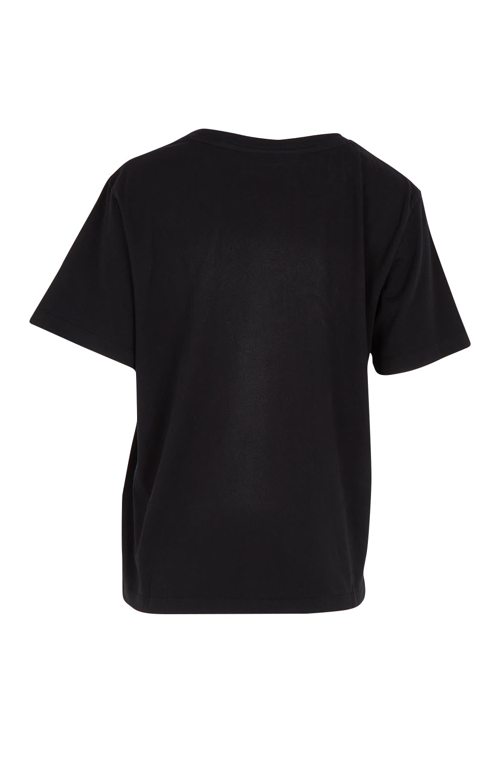 Product shot of the Arancia Cotton Tee in colour Wshedblk (Black), from the back