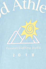 Product shot of the Club Cotton Tee in colour Blue (Blue), detail