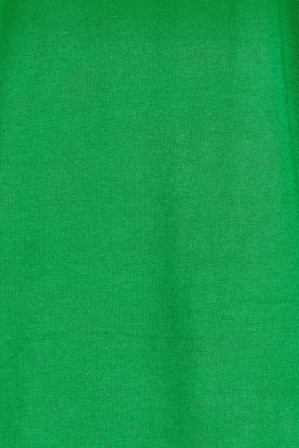 Product shot of the Interval Cotton Tee in colour Green (Green), detail