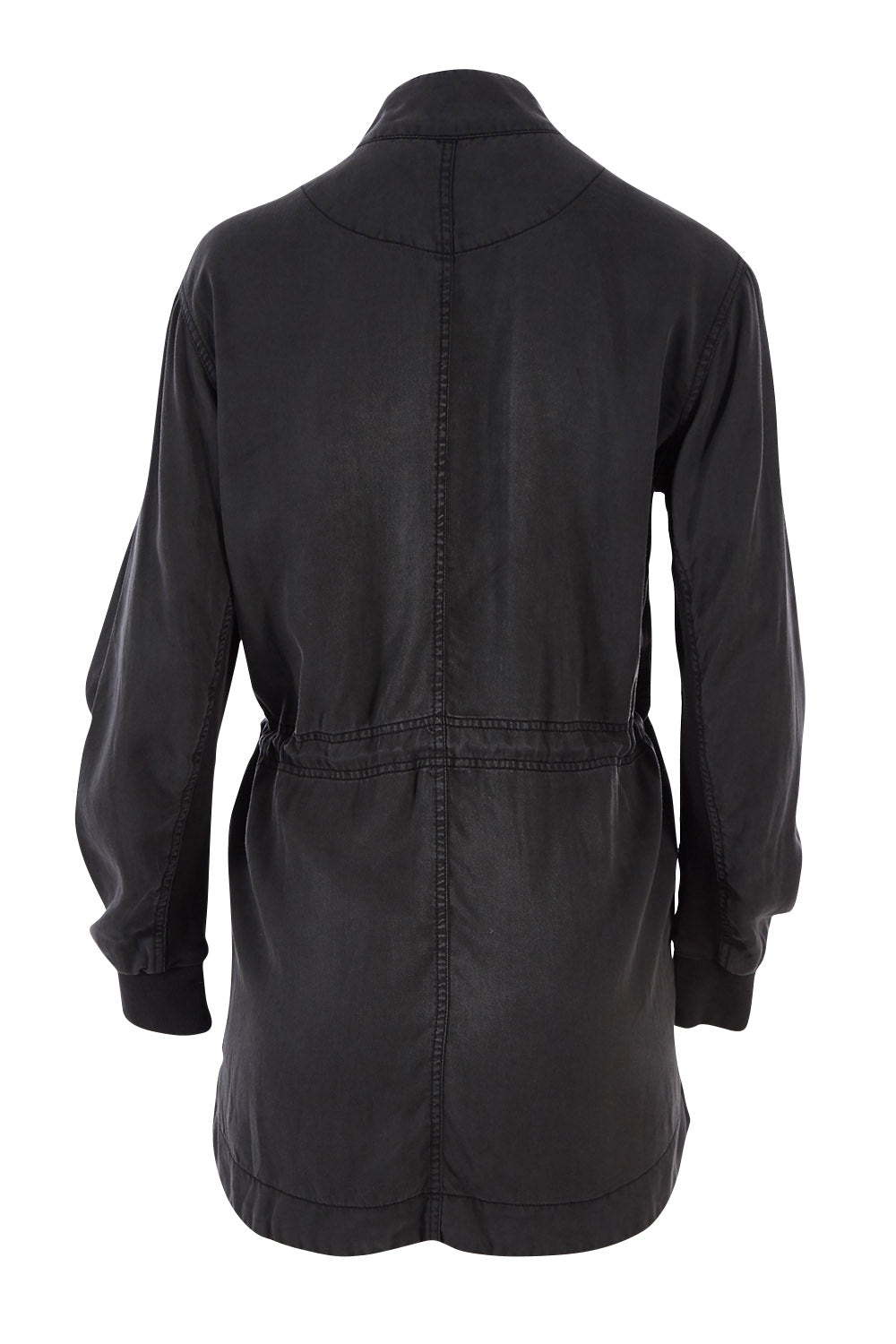 Product shot of the Romeo Jacket in colour Black (Black), from the back