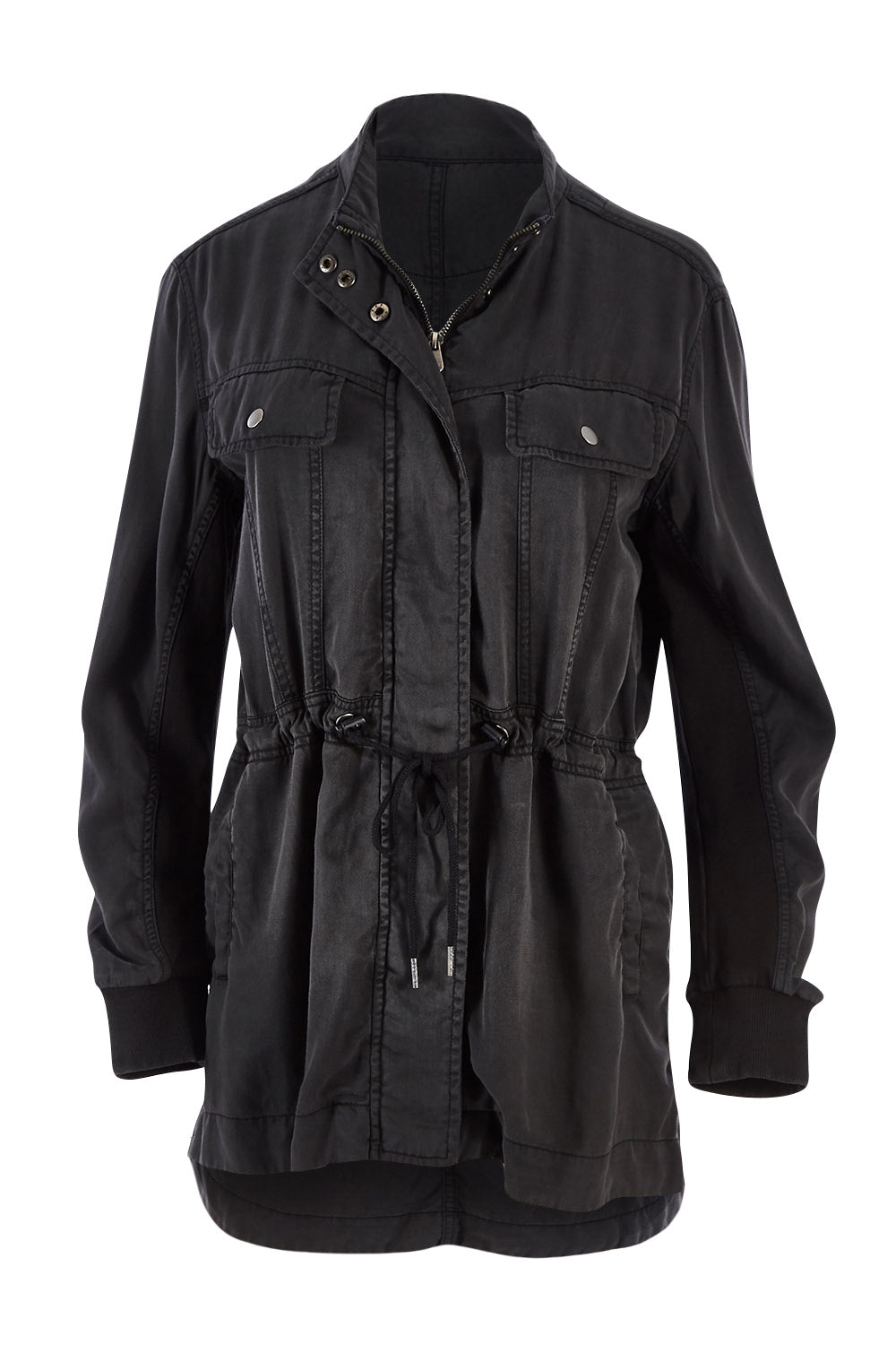 Product shot of the Romeo Jacket in colour Black (Black), from the front