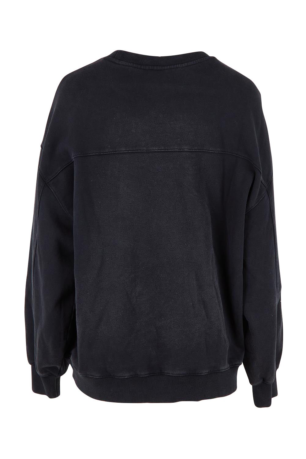 Product shot of the Floret Crew in colour Black (Black), from the back