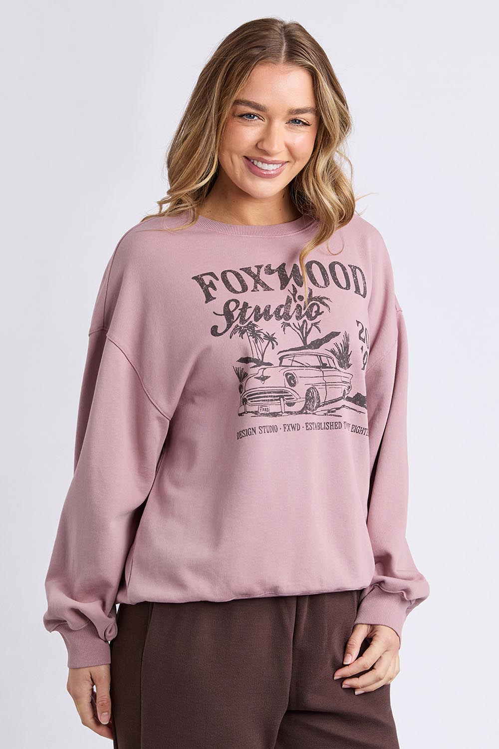 Motor Cotton Crew – Woodrose