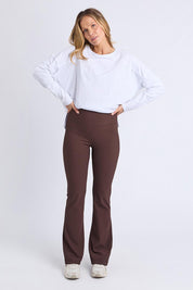 Elements Luxe Rib Pant – Coffee