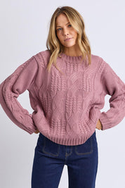 Josie Crew Knit – Dustyrose