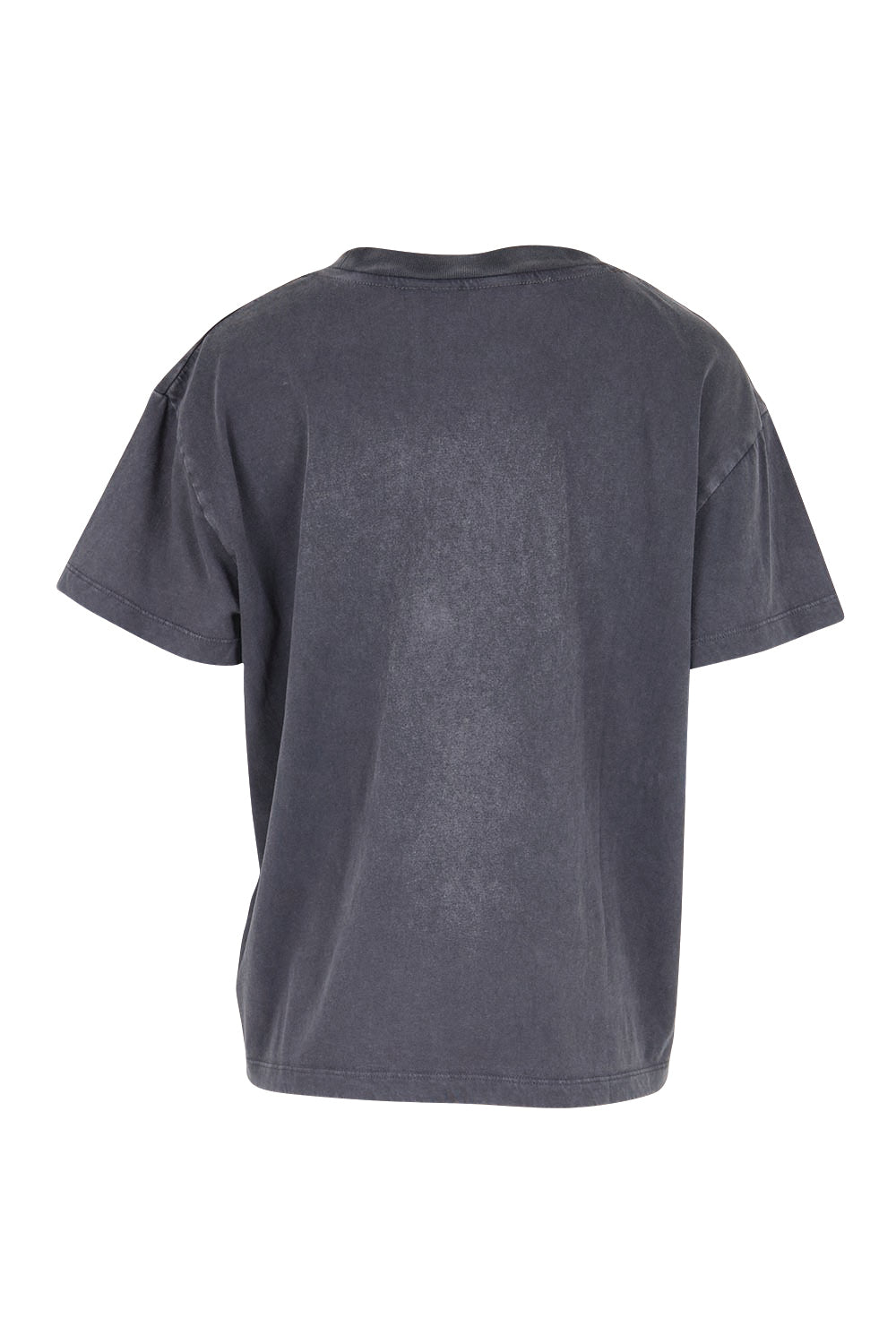 Product shot of the Tex Cotton Tee – Black in colour Black, from the back