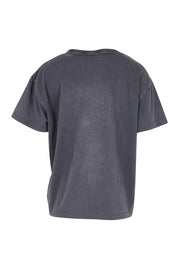 Product shot of the Tex Cotton Tee – Black in colour Black, from the back