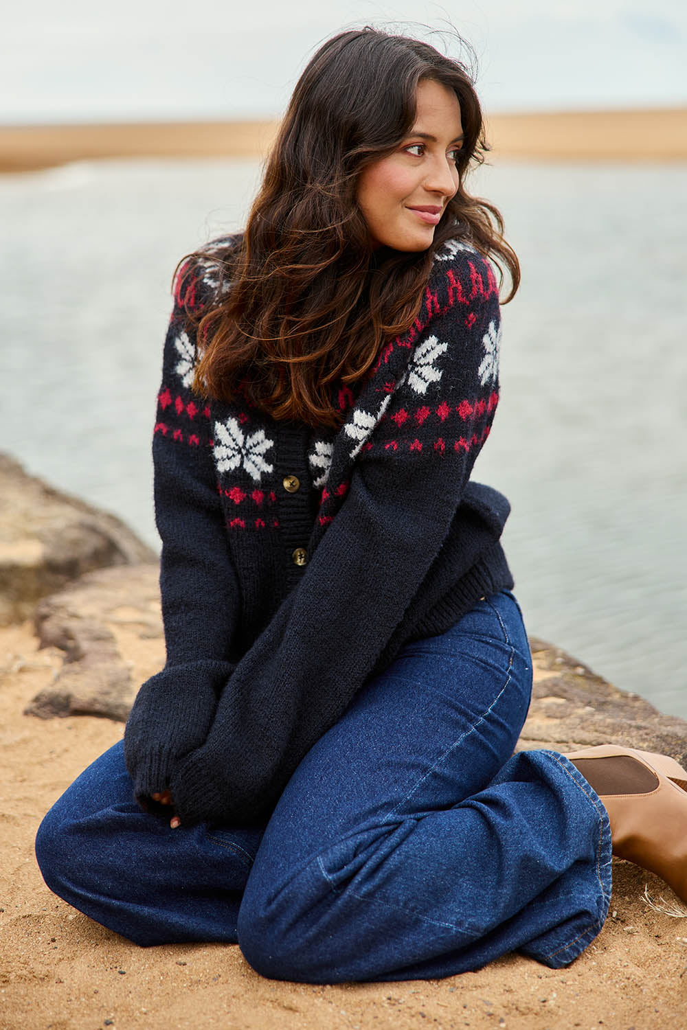 Verbier Knit Cardi – Stripe