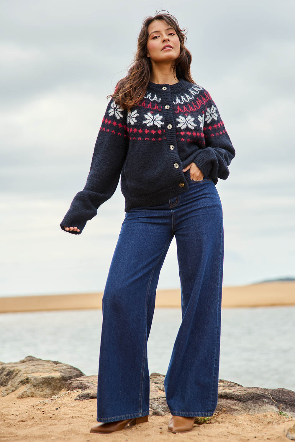 Verbier Knit Cardi – Stripe