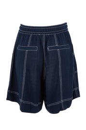 Product shot of the Sage Short – Dsapphire in colour Dsapphire, from the back