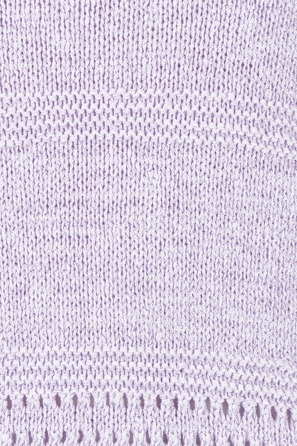 Product shot of the Sable Knit Top – Pastellila in colour Pastellila, showing detail