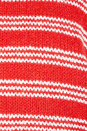 Product shot of the Cleo Knit Top – Grenadine in colour Grenadine, showing detail
