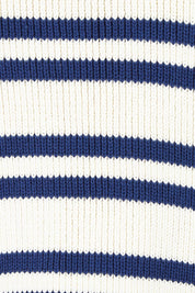 Product shot of the Flint Stripe Top – Vinwhite in colour Vinwhite, showing detail