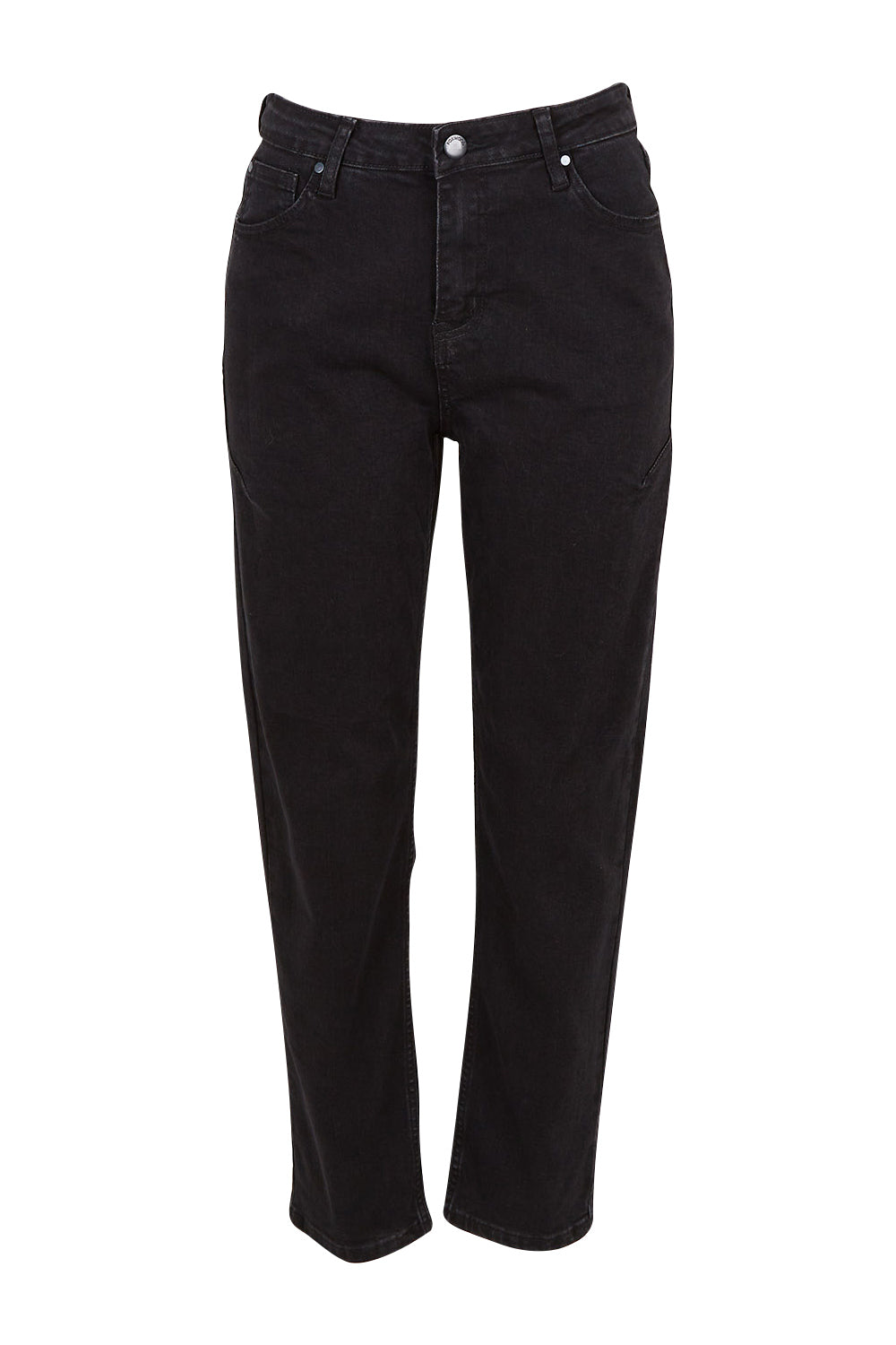 Product shot of the Barkley Straght Leg in colour Black (Black), from the front