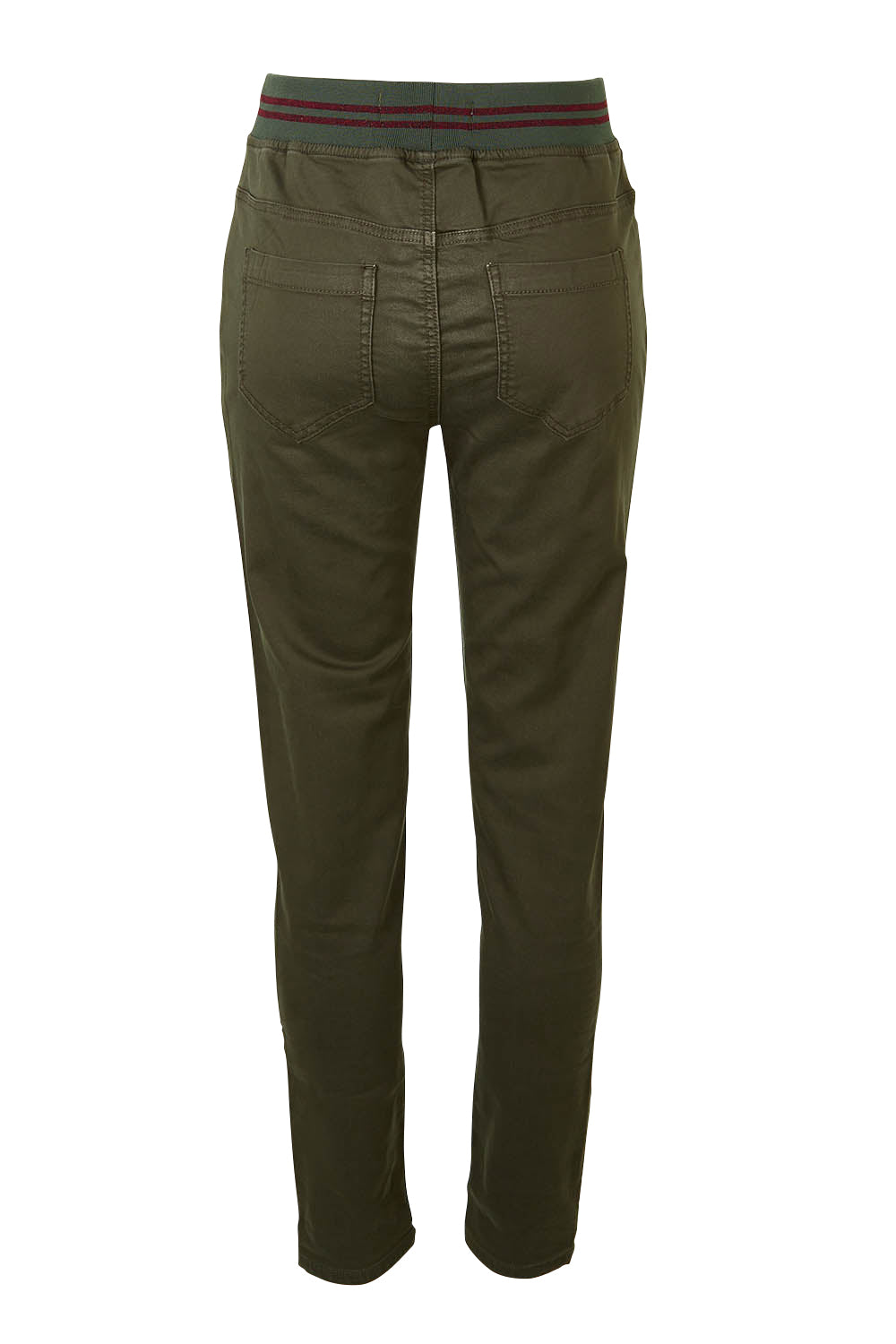 Product shot of the Elements Sylvia Jogger in colour Darkkhaki (Green), from the back