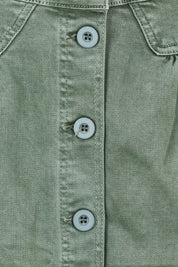 Product shot of the Elements Amanda Skirt in colour Khaki (Green), detail